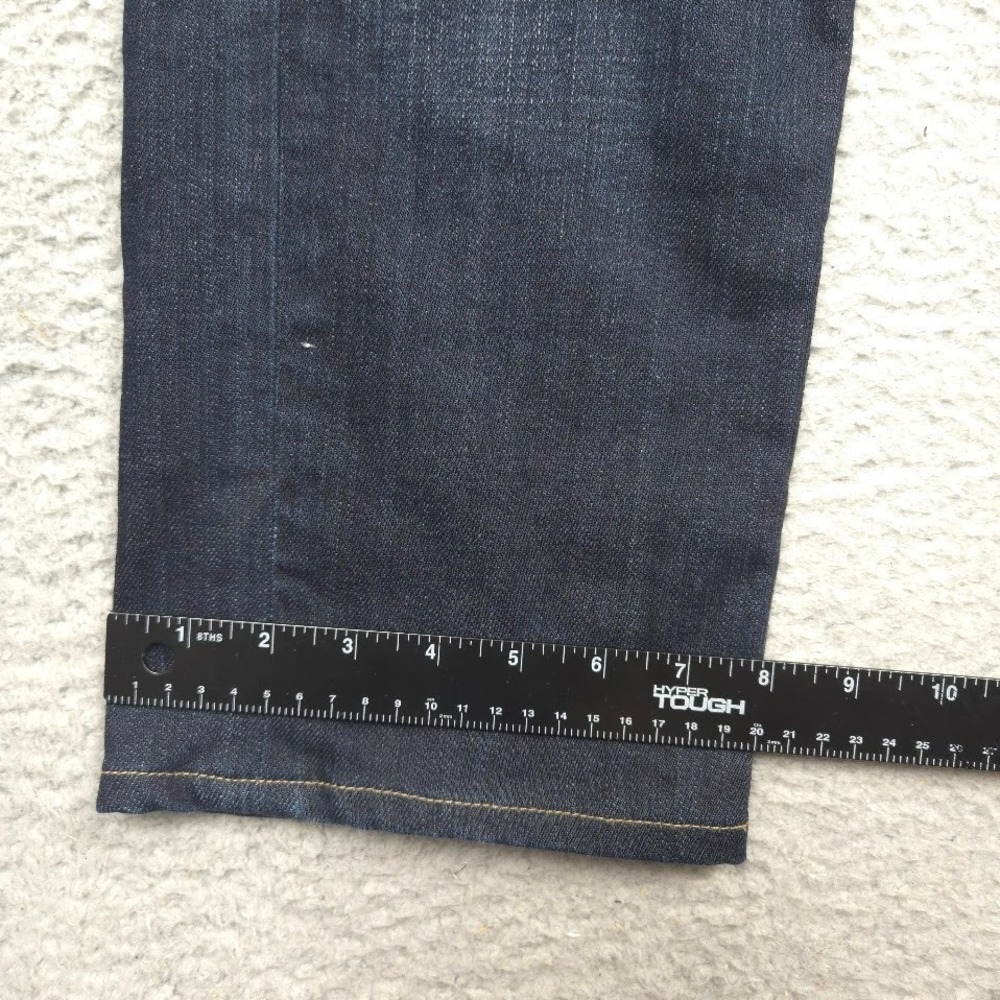 Lucky Brand Dean Jeans Mens 36x27 Dark Wash Straight Stretch Denim 34x32 - Picture 10 of 15